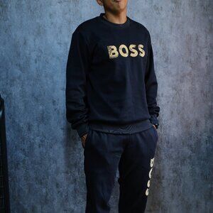 boss hoodie black